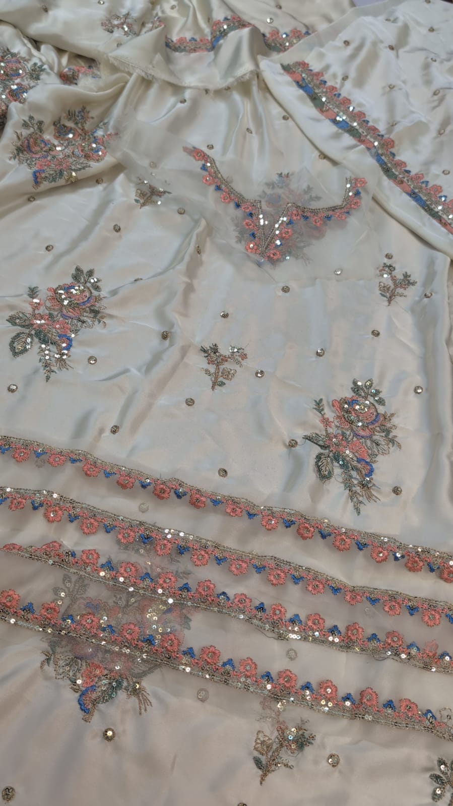 ✅Brand: * ethnic * ✅Fabric: * silk 2pc  * ✅Status: Heavy Emb ✅Code:   2094 ❤️ Front shirt Full Heavy Emb  Daman Emb Patch  and Nack emb Patch ✅Sleeves Heavy Emb ✅Back Emb ✅Trouser Emb 🌹(Wholesale Price)