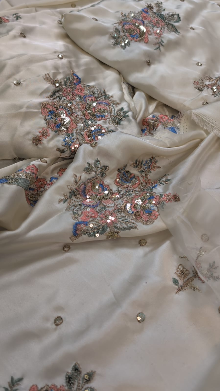 ✅Brand: * ethnic * ✅Fabric: * silk 2pc  * ✅Status: Heavy Emb ✅Code:   2094 ❤️ Front shirt Full Heavy Emb  Daman Emb Patch  and Nack emb Patch ✅Sleeves Heavy Emb ✅Back Emb ✅Trouser Emb 🌹(Wholesale Price)