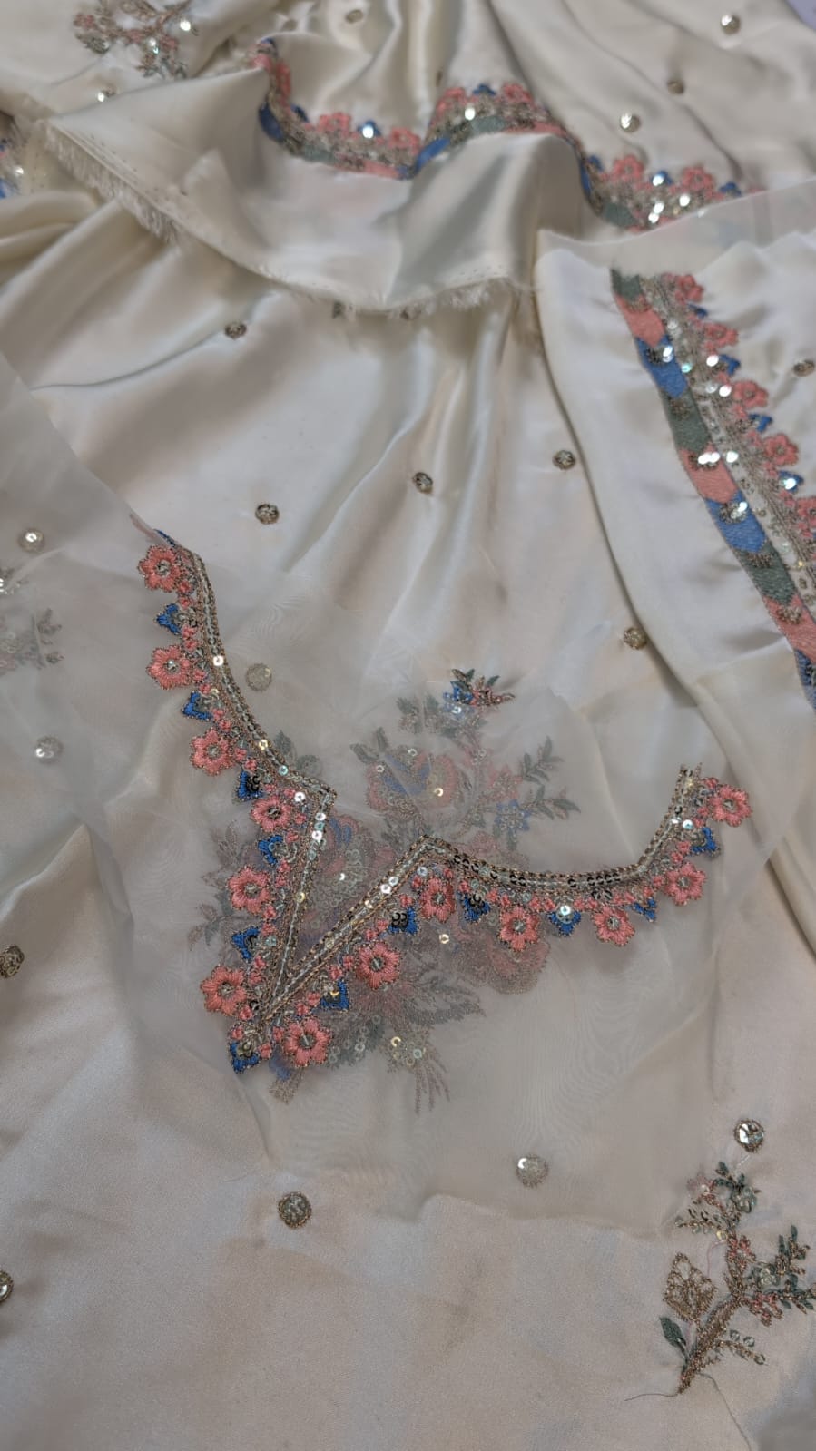 ✅Brand: * ethnic * ✅Fabric: * silk 2pc  * ✅Status: Heavy Emb ✅Code:   2094 ❤️ Front shirt Full Heavy Emb  Daman Emb Patch  and Nack emb Patch ✅Sleeves Heavy Emb ✅Back Emb ✅Trouser Emb 🌹(Wholesale Price)