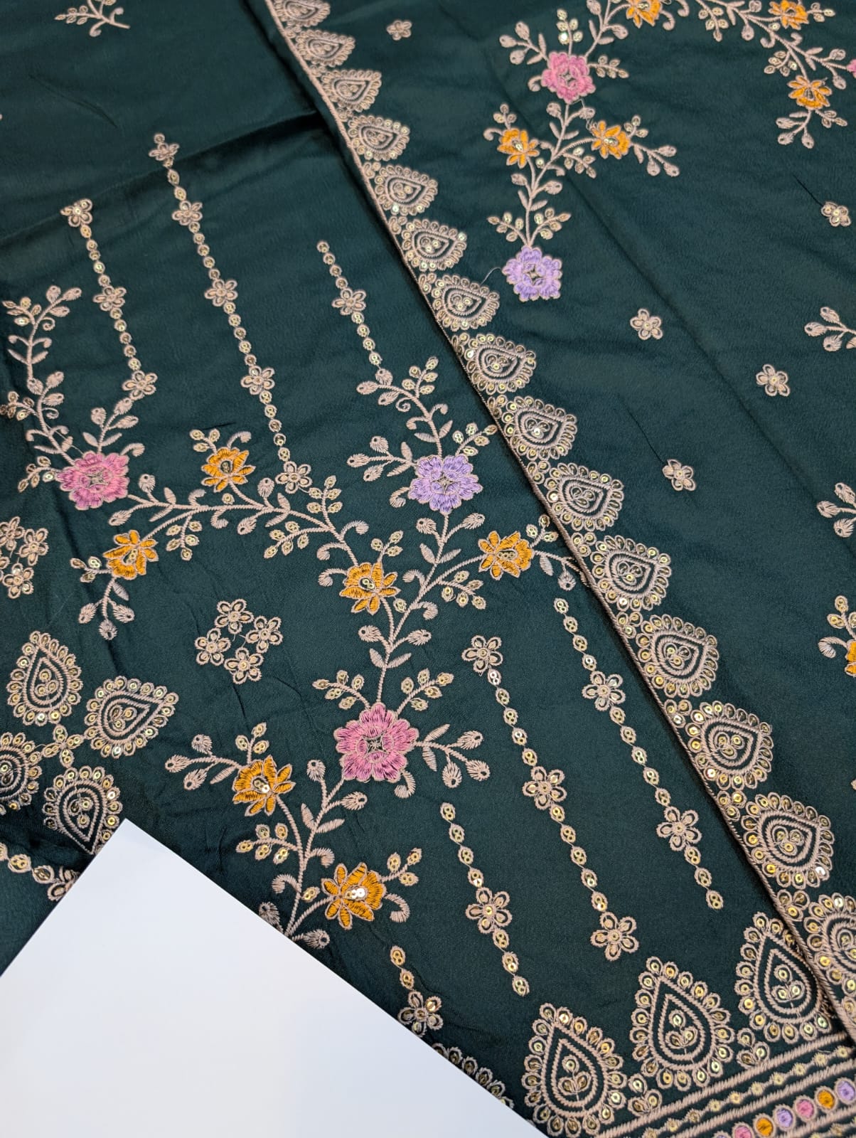Dhanak Collection ✅Winter Collection 2026 ✅Available (Stock) ✅Brand: Breeze  ✅Fabric: Peach Wool  Status: Heavy Emb❤️ Front shirt Full Heavy Emb  ✅Sleeves Heavy Emb ✅Back Emb ✅Trouser Plain Dupata : Woolen Shawl EMB 🌹(Wholesale Price)  ❤️ Rs3450