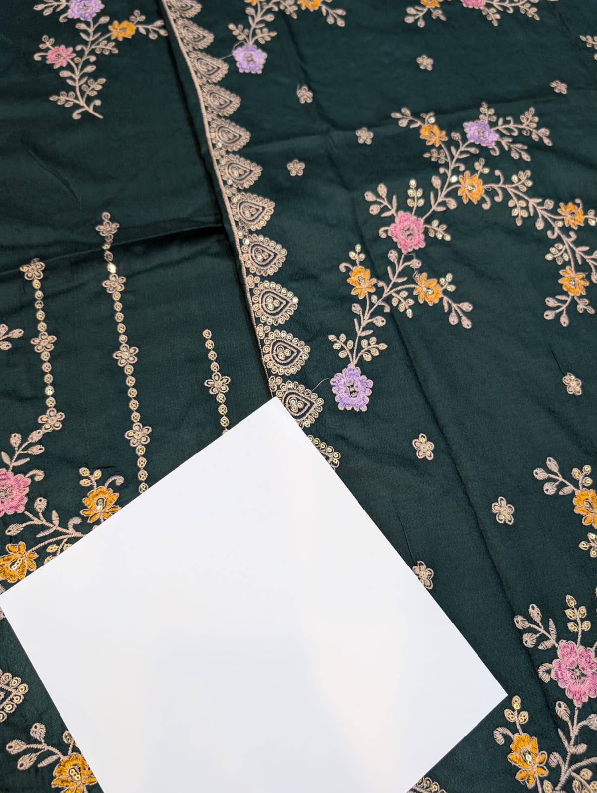 Dhanak Collection ✅Winter Collection 2026 ✅Available (Stock) ✅Brand: Breeze  ✅Fabric: Peach Wool  Status: Heavy Emb❤️ Front shirt Full Heavy Emb  ✅Sleeves Heavy Emb ✅Back Emb ✅Trouser Plain Dupata : Woolen Shawl EMB 🌹(Wholesale Price)  ❤️ Rs3450